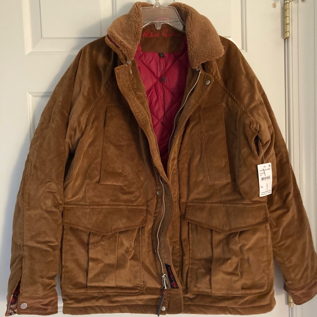 Nwt Robert Graham Brown Corduroy Jacket